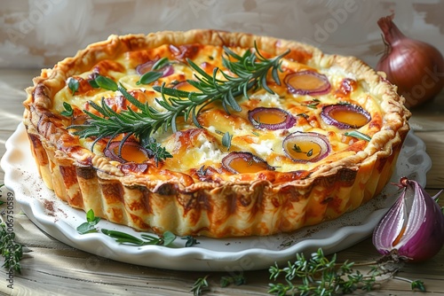 Feta quiche. Onion quiche. Onion tart. Golden quiche, golden tart. Feta tart. Caramelized onion quiche, caramelized onion tart. A savory quiche with caramelized onions. Caramelized red onion quiche.