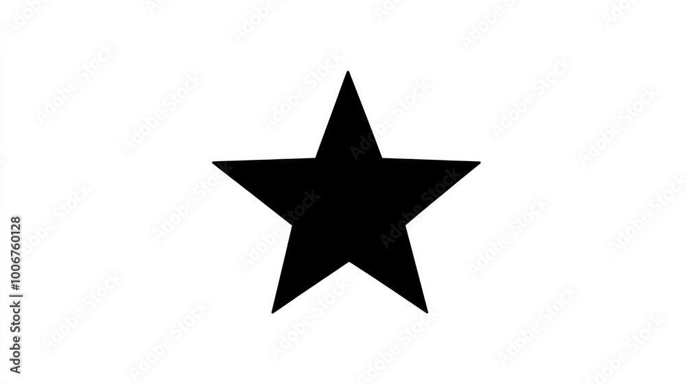 A black star emoji, displayed on a clean white background, highlighting its sharp and simple shape for a sleek design look. A black star emoji, displayed on a clean white background, highlighting its sharp and simple shape for a sleek design look.