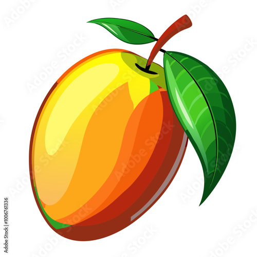 illustration of an mango - Vector illustration of  mango isolated on white, mango vector art
