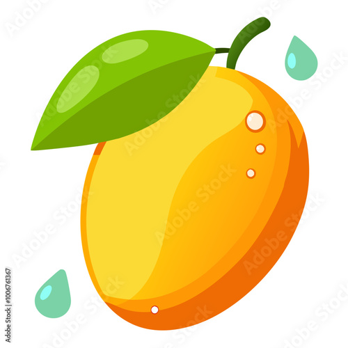 illustration of an mango - Vector illustration of  mango isolated on white, mango vector art