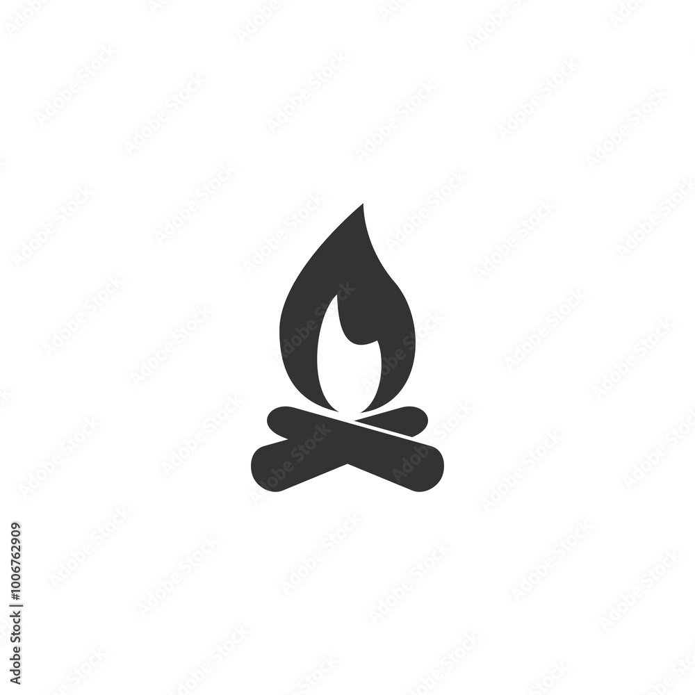 Campfire icon isolated on transparent background Campfire icon isolated on transparent background