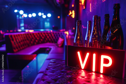 Exclusive nightclub with a VIP section and bottle service
