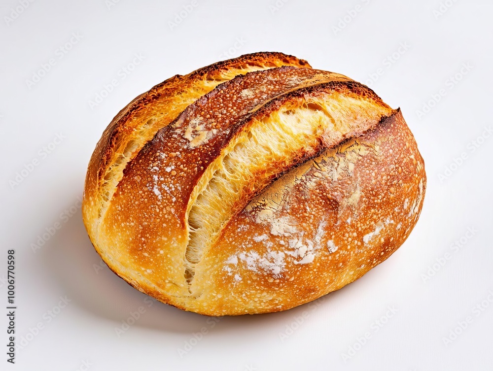 Artisanal Freshly Baked Bread Loaf with Rustic Crust Texture Culinary Arts CloseUp Artisanal Freshly Baked Bread Loaf with Rustic Crust Texture Culinary Arts CloseUp