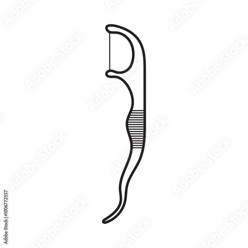 Dental Flossing Tool Icon