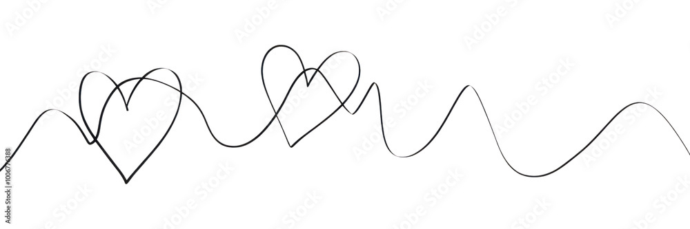 Fototapeta premium PNG Minimalist heart line art