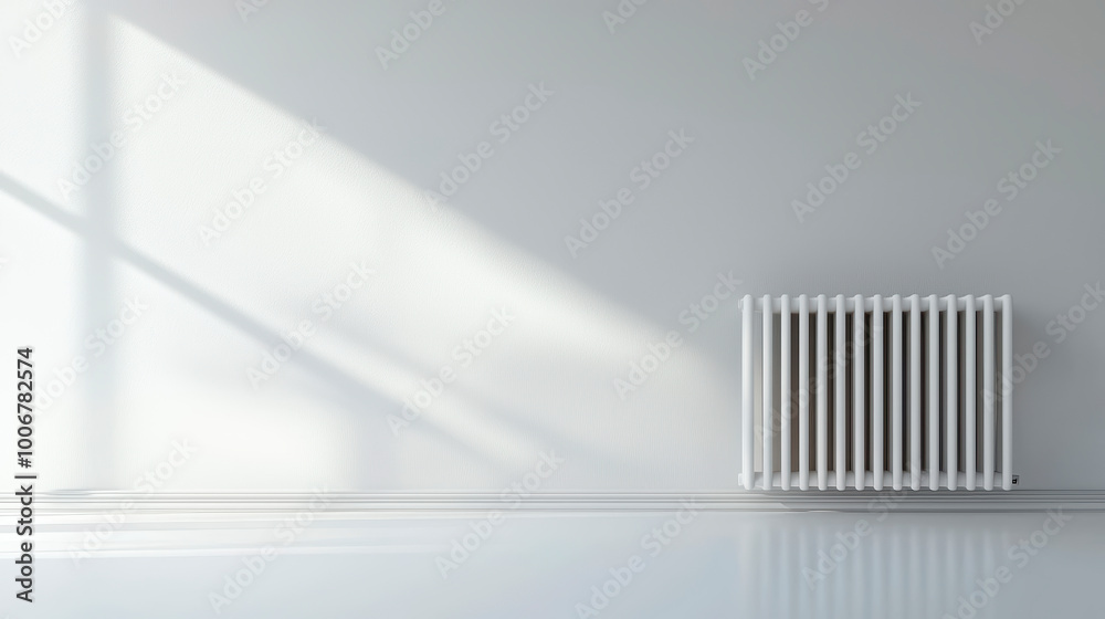 Radiator On Smooth White Surface For Heating Systems . Radiator On Smooth White Surface For Heating Systems .