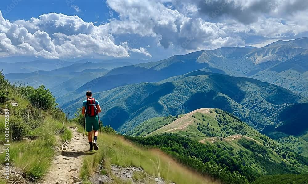 Hiking Adventure in the Majestic Mountains Hiking Adventure in the Majestic Mountains