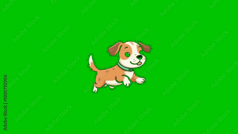 Dog emoji icon 4K animation with transparent background. dog icon animation. Cute Dog Flat Cartoon Animation. Vector Isolated, Loop 2d Animation, Chroma Key. Cartoon puppy
Dog emoji icon 4K animation with transparent background. dog icon animation. Cute Dog Flat Cartoon Animation. Vector Isolated, Loop 2d Animation, Chroma Key. Cartoon puppy