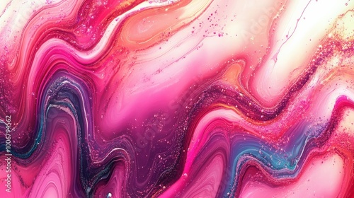 Vibrant Liquid Marble Abstract Art Pattern