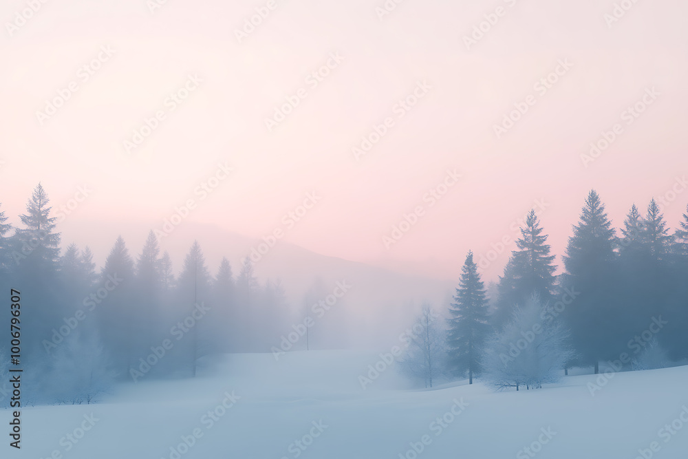 A minimalistic winter background featuring soft hues, snow-covered landscapes, and subtle details that capture the essence of winter's calm A minimalistic winter background featuring soft hues, snow-covered landscapes, and subtle details that capture the essence of winter's calm