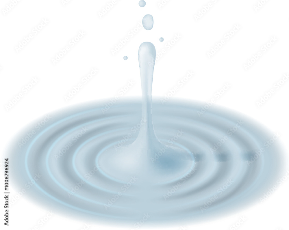 Cream splash mockup. Realistic milk product drop