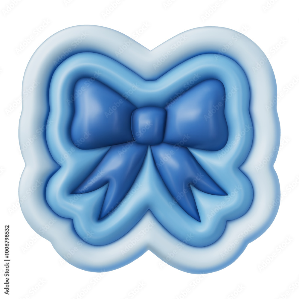 3D realistic balloon bow with plastic effect. Inflated playful Christmas sticker. Vector illustration for posters, branding, banner, designs. 3D realistic balloon bow with plastic effect. Inflated playful Christmas sticker. Vector illustration for posters, branding, banner, designs.