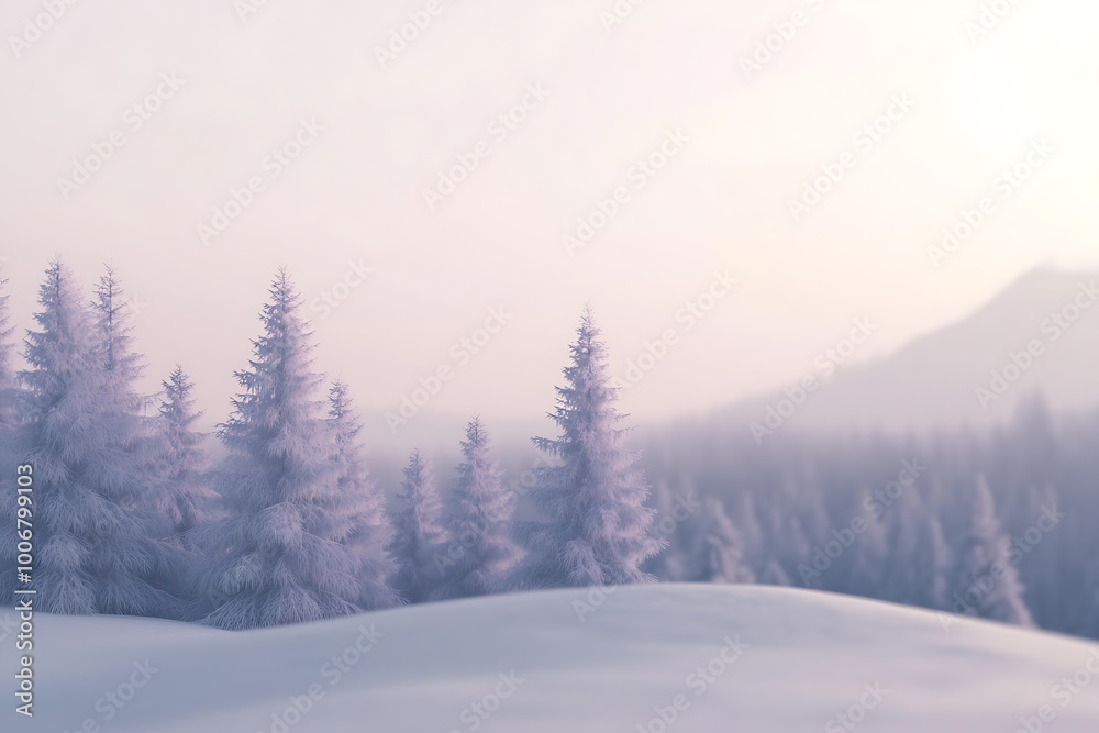 A minimalistic winter background featuring soft hues, snow-covered landscapes, and subtle details that capture the essence of winter's calm A minimalistic winter background featuring soft hues, snow-covered landscapes, and subtle details that capture the essence of winter's calm