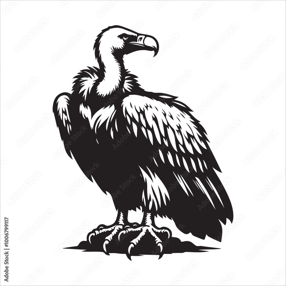 Vulture vector art illustration Vulture vector art illustration