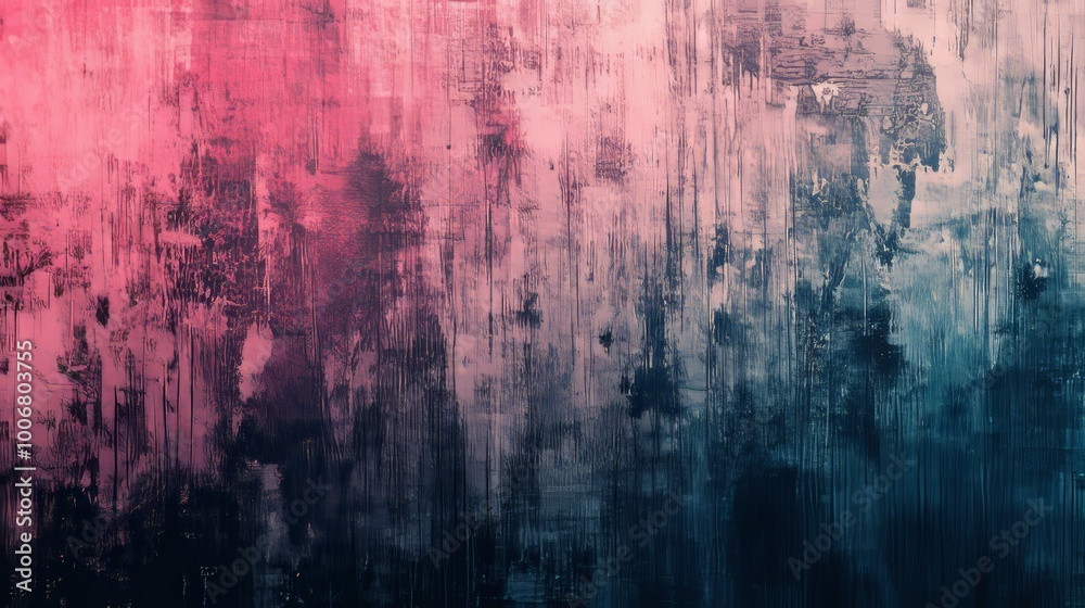 An urban artistic exploration with a mesmerizing blend of pink and blue textures, smoothly interwoven in an abstract style. An urban artistic exploration with a mesmerizing blend of pink and blue textures, smoothly interwoven in an abstract style.