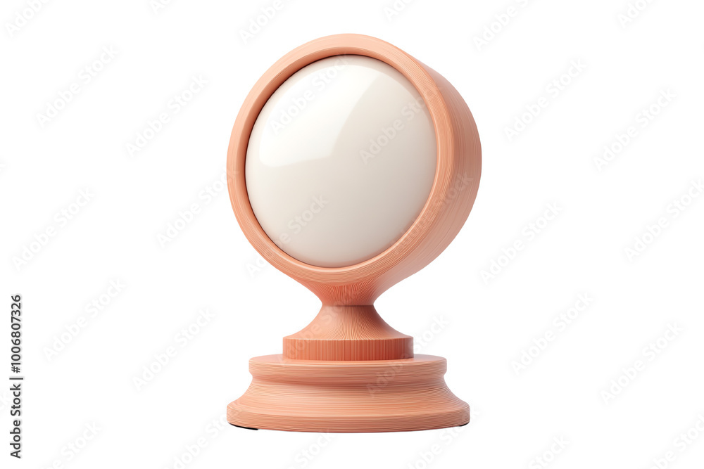 Stylish globe on base, white isolated background. transparent background Stylish globe on base, white isolated background. transparent background