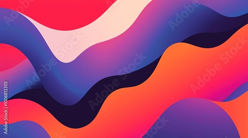 A vibrant abstract design featuring wavy patterns in bold colors, perfect for backgrounds and artistic projects.