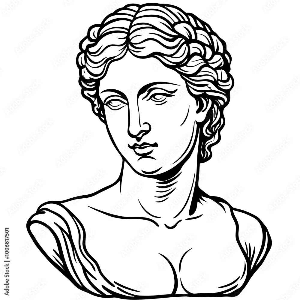 antique statue of venus vector illustration antique statue of venus vector illustration