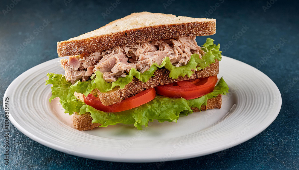 sandwich with ham and vegetables sandwich with ham and vegetables