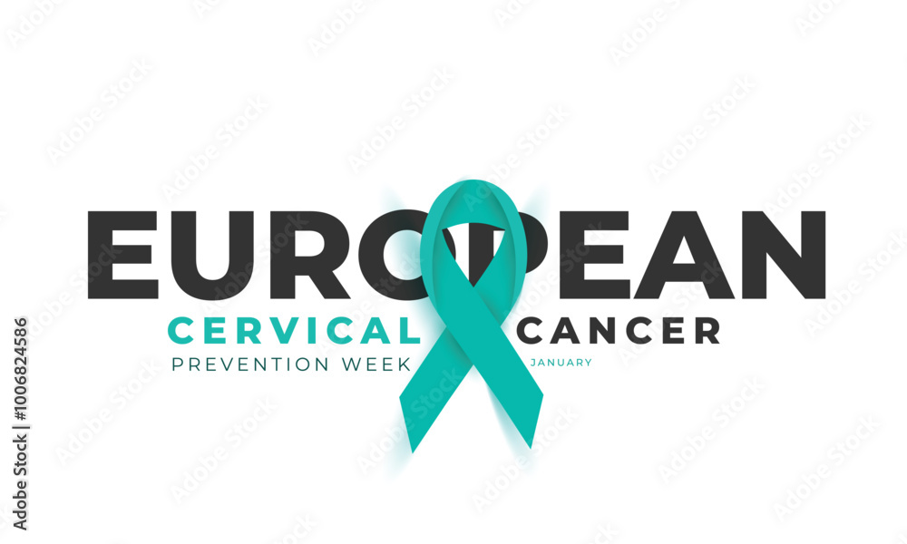 European Cervical cancer prevention week. background, banner, card, poster, template. Vector illustration. European Cervical cancer prevention week. background, banner, card, poster, template. Vector illustration.