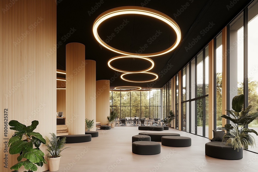 Elegant Interior Design of a Modern Office Space