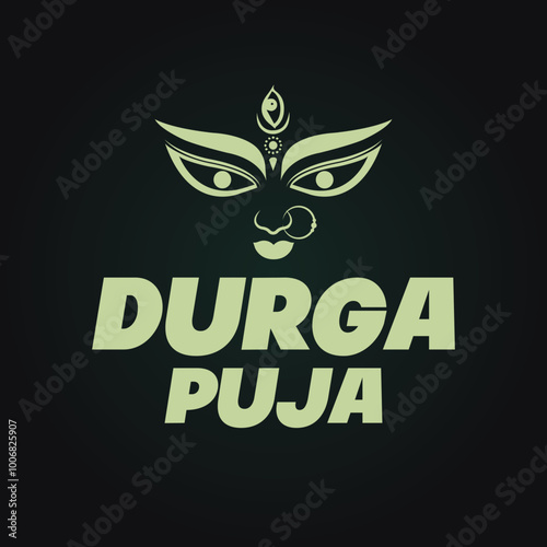 Durga puja celebration for Indian festival Dussehra. 