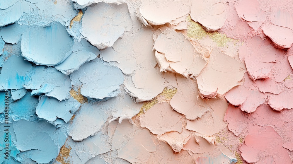Two colors of paint that are peeling off of each other Two colors of paint that are peeling off of each other