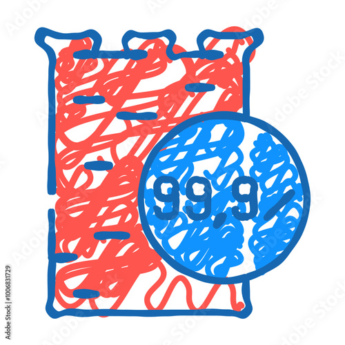 anodes copper cast doodle icon sketch vector. anodes copper cast sign. isolated symbol illustration