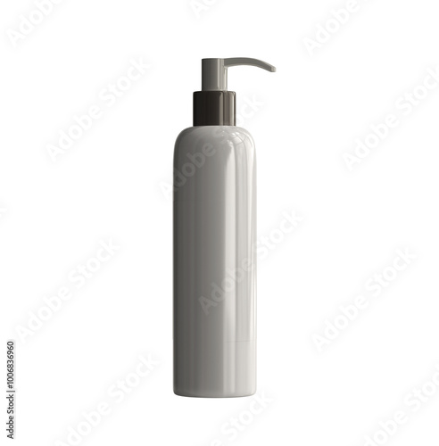 Soap Bottle Mockup, Front View, Gel, Foam Or Liquid Soap Dispenser Pump Bottle, shampoo or soap isolated on white background, 3d illustration, 3d rendering