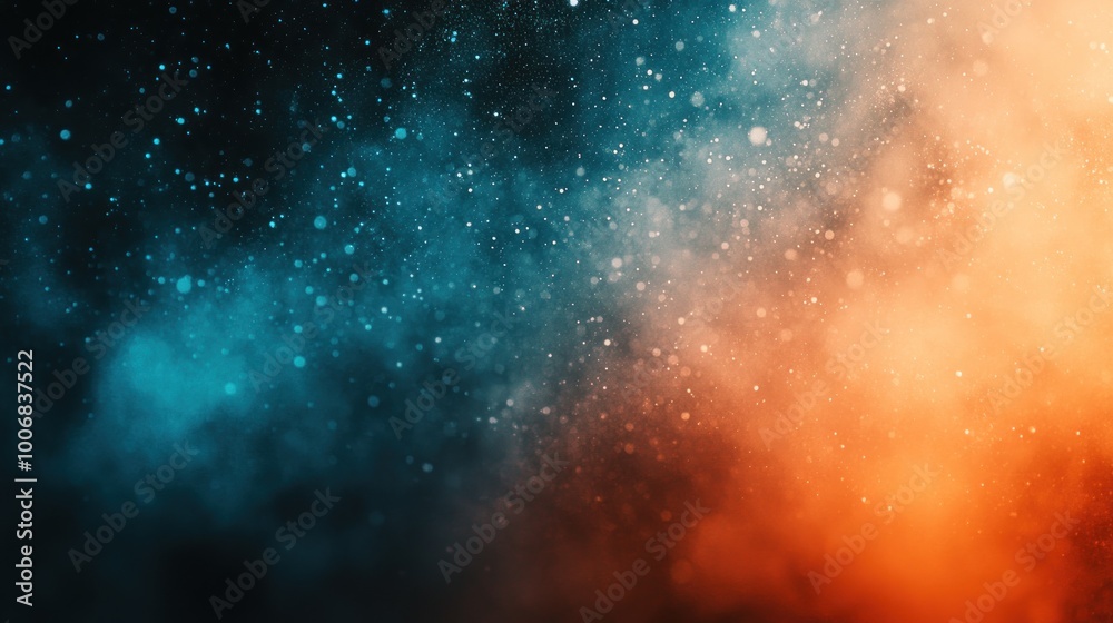 Abstract Blue and Orange Glowing Background Abstract Blue and Orange Glowing Background