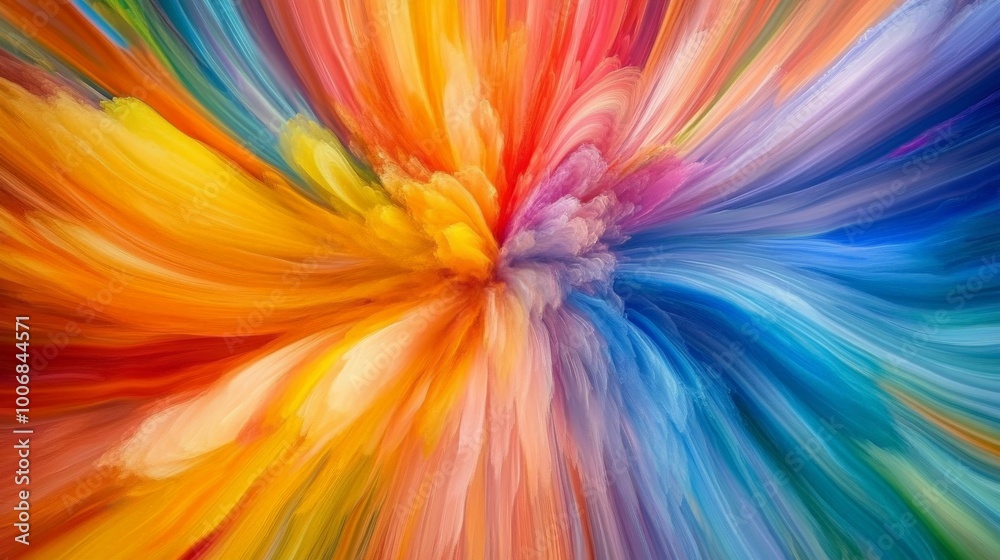 Obraz premium Vibrant Colorful Abstract Explosion of Hues and Tones