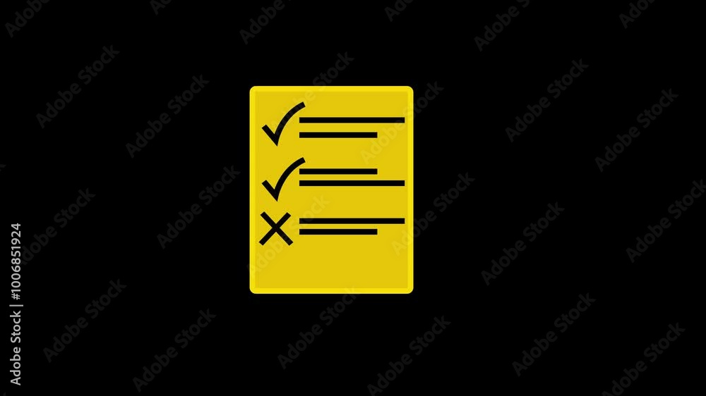 Document icon element animated Document icon element animated
