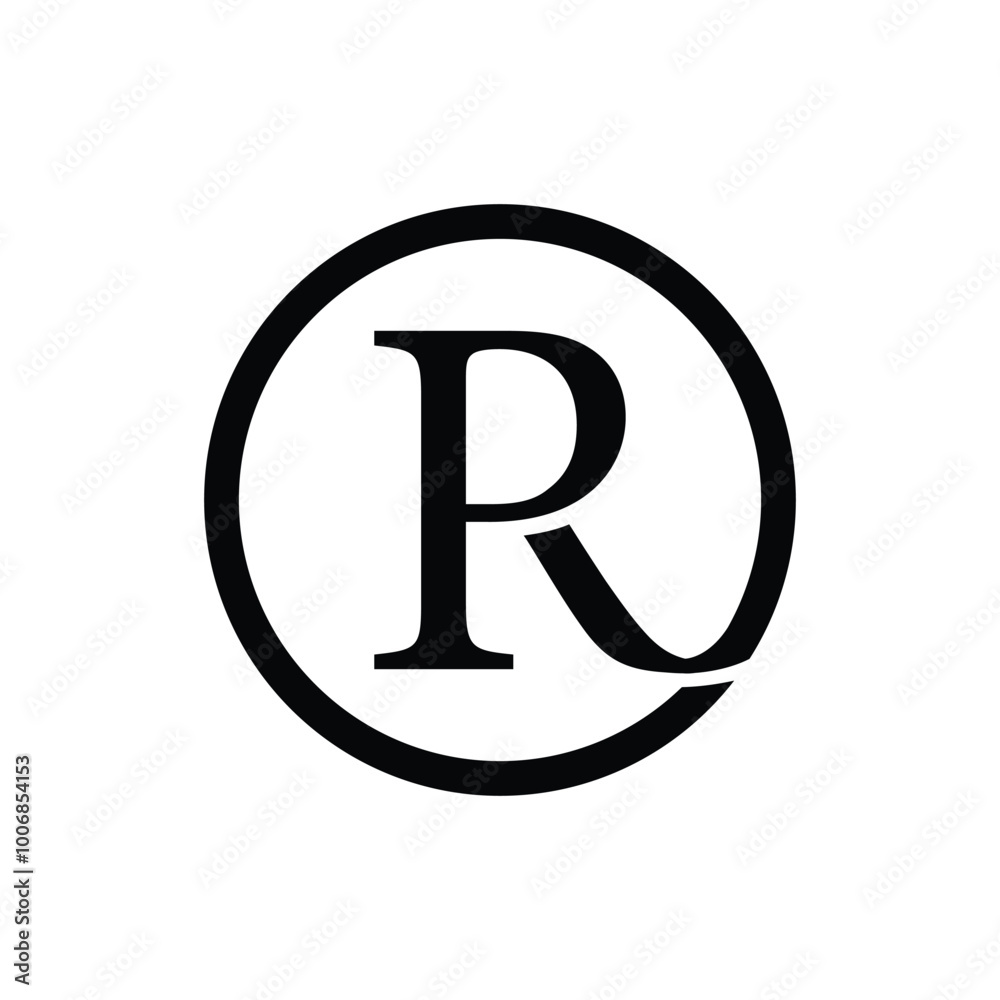 elegant p and r letter combination logo design elegant p and r letter combination logo design