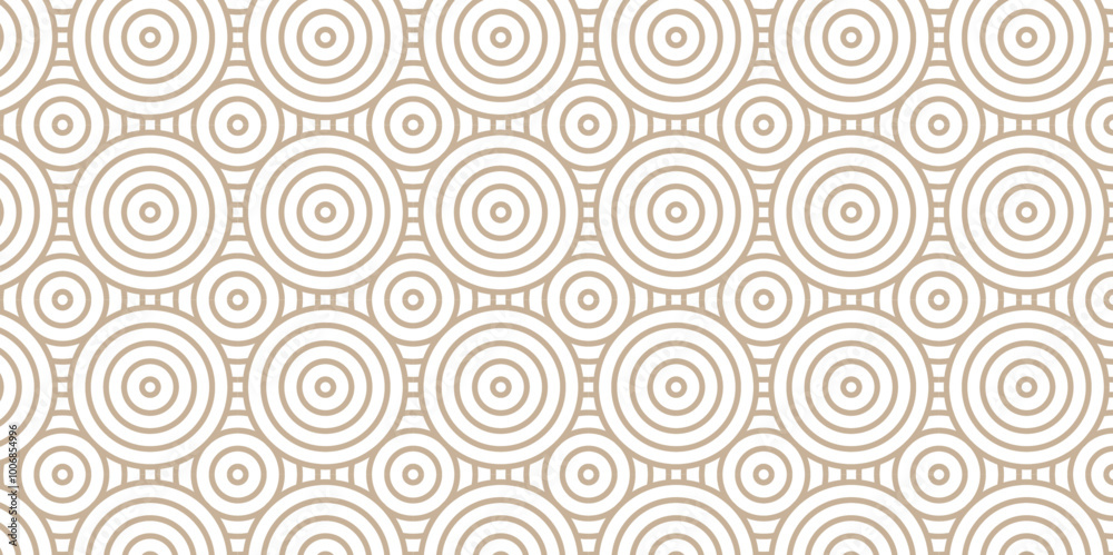 Overlapping wood color Pattern Minimal diamond geometric transparent waves spiral abstract circle wave line. seamless tiles stripe geometric create retro traditional fabric pattern white background.