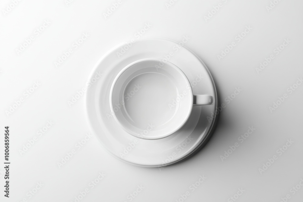 Elegant White Porcelain Demitasse Cup Elegant White Porcelain Demitasse Cup