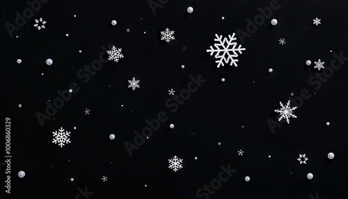christmas background with snowflakes