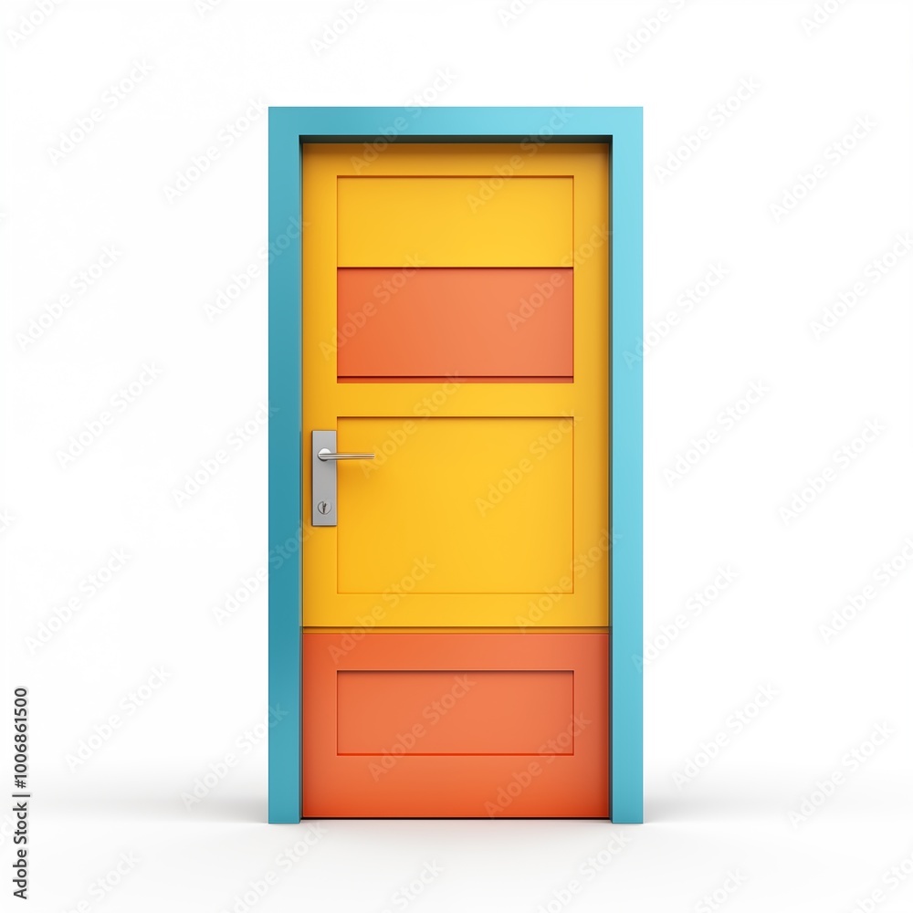 open door isolated on white,generative ai illustration open door isolated on white,generative ai illustration