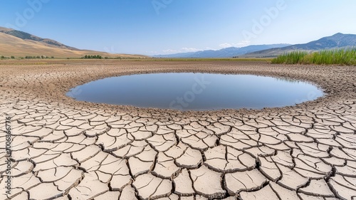 Drought in the American West, with dried-up lakes and farmers struggling to find water drought, water scarcity