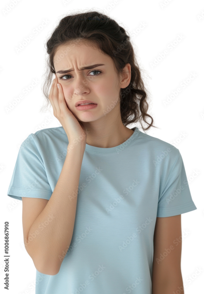PNG Italian woman is having tooth pain expression discomfort toothache. PNG Italian woman is having tooth pain expression discomfort toothache.