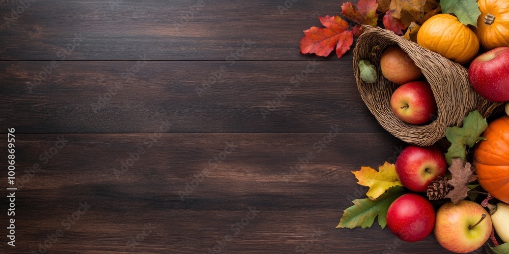 Fresh fruits isolated on dark wooden background, symbolizing abundance during the fall season. Fresh fruits isolated on dark wooden background, symbolizing abundance during the fall season.