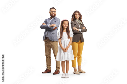 Young mother and father with their daughter