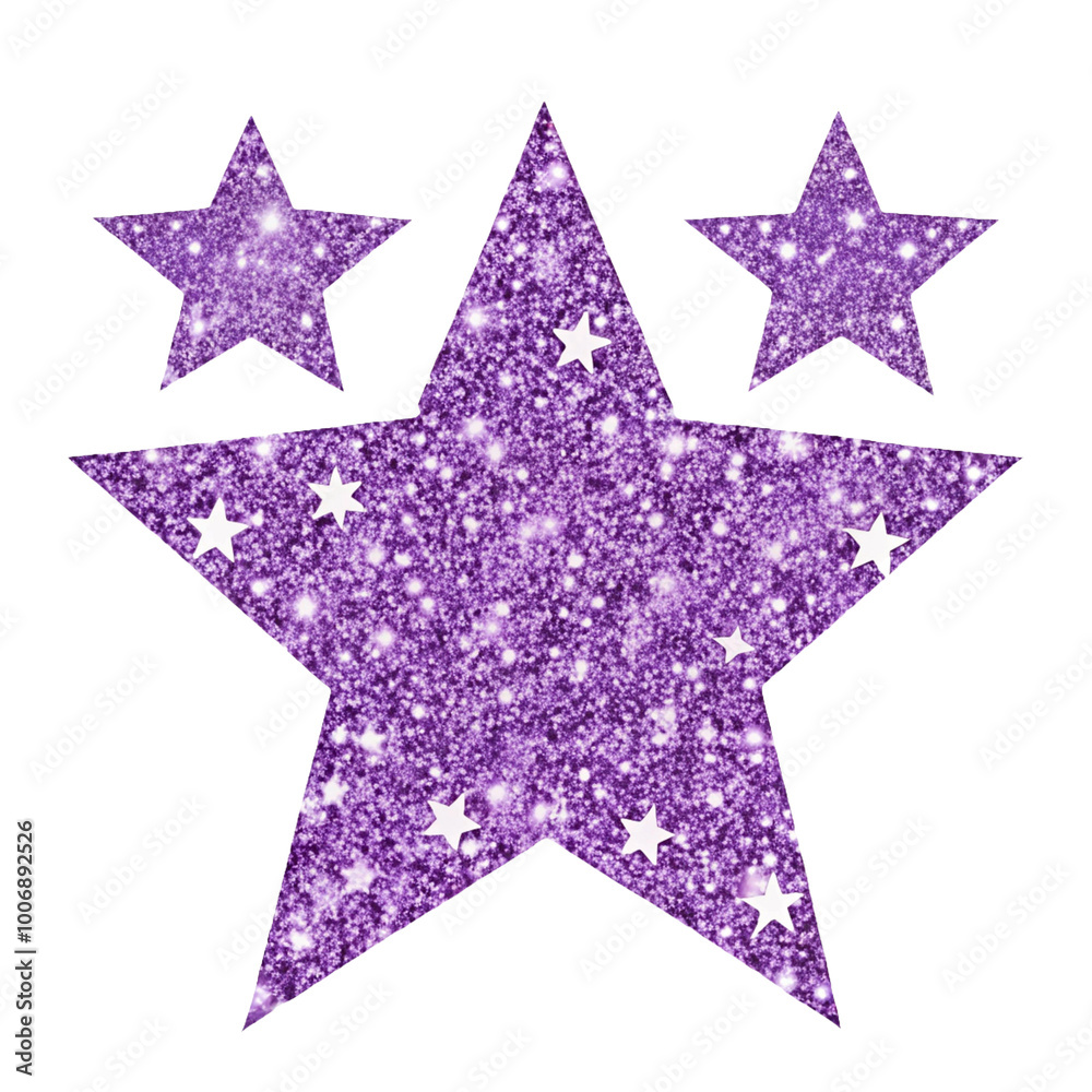 Pink Glitter Star. Shining Sparkly Star Illustration Pink Glitter Star. Shining Sparkly Star Illustration