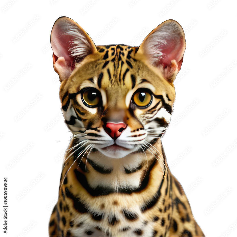 bengal cat isolated on white background bengal cat isolated on white background