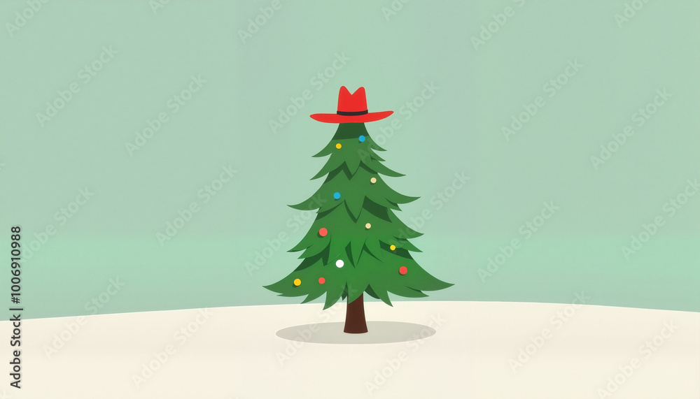 Christmas Tree with Cowboy Hat Christmas Tree with Cowboy Hat