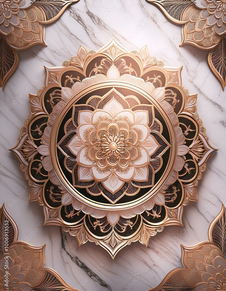 Intricate gold mandala Intricate gold mandala