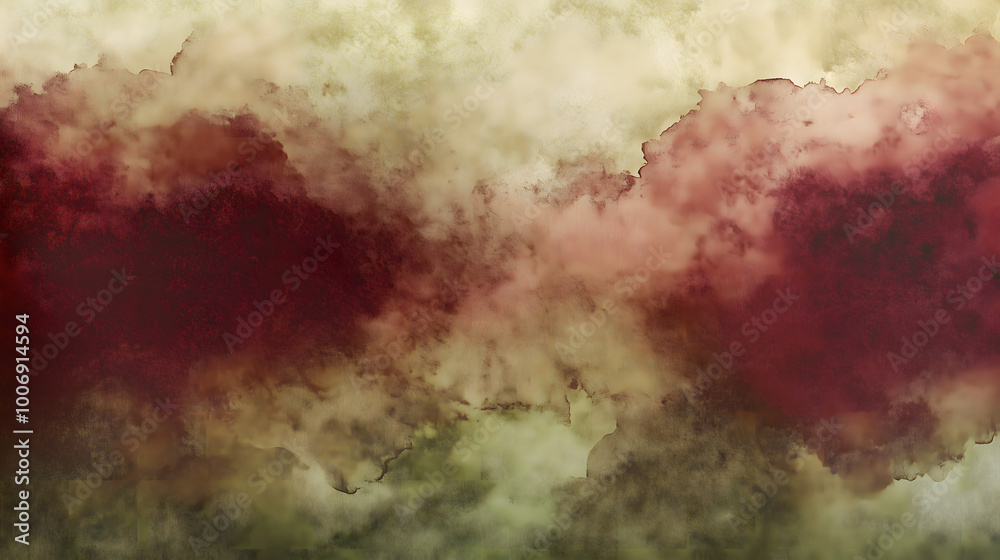Sophisticated Burgundy and Olive Green Watercolor Background
Sophisticated Burgundy and Olive Green Watercolor Background