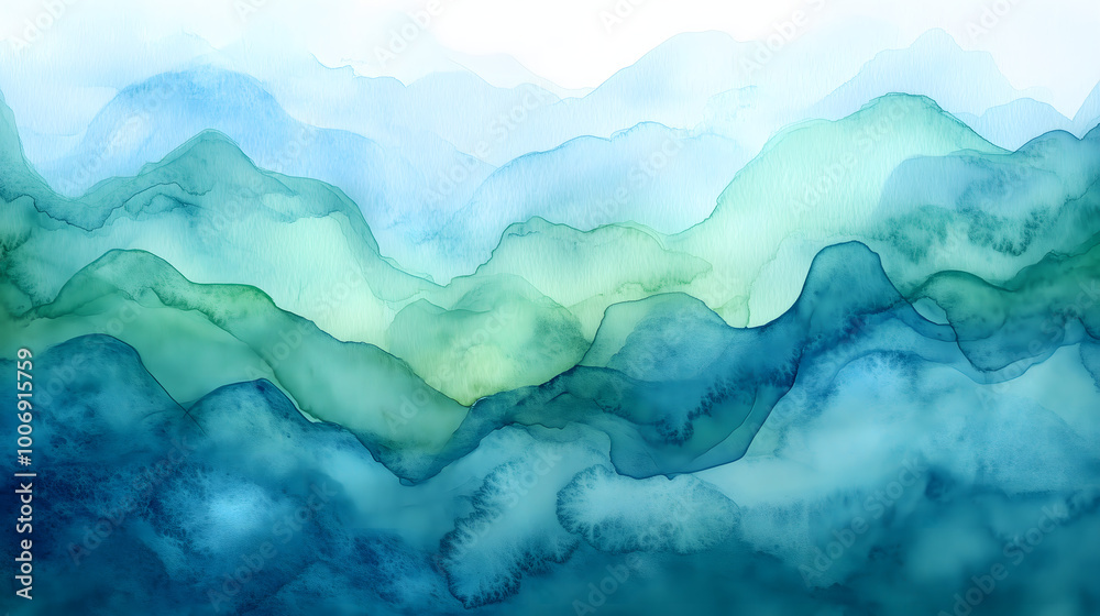 Fluid Teal and Blue Watercolor Background
Fluid Teal and Blue Watercolor Background