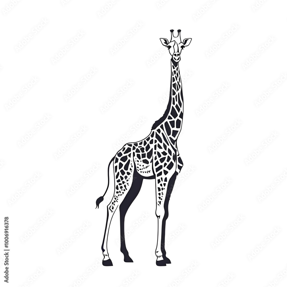 Obraz premium giraffe isolated on white