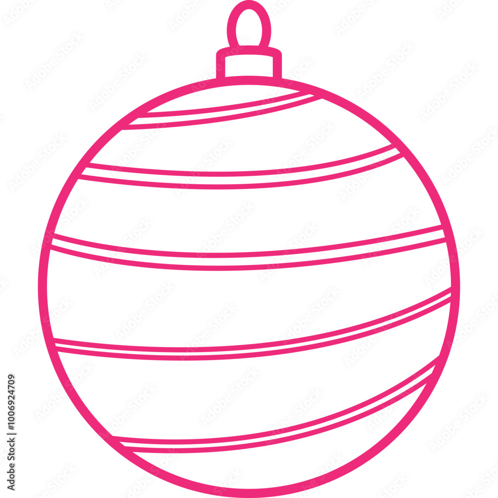 Christmas, New Year Vector Icon element, Isolated white background