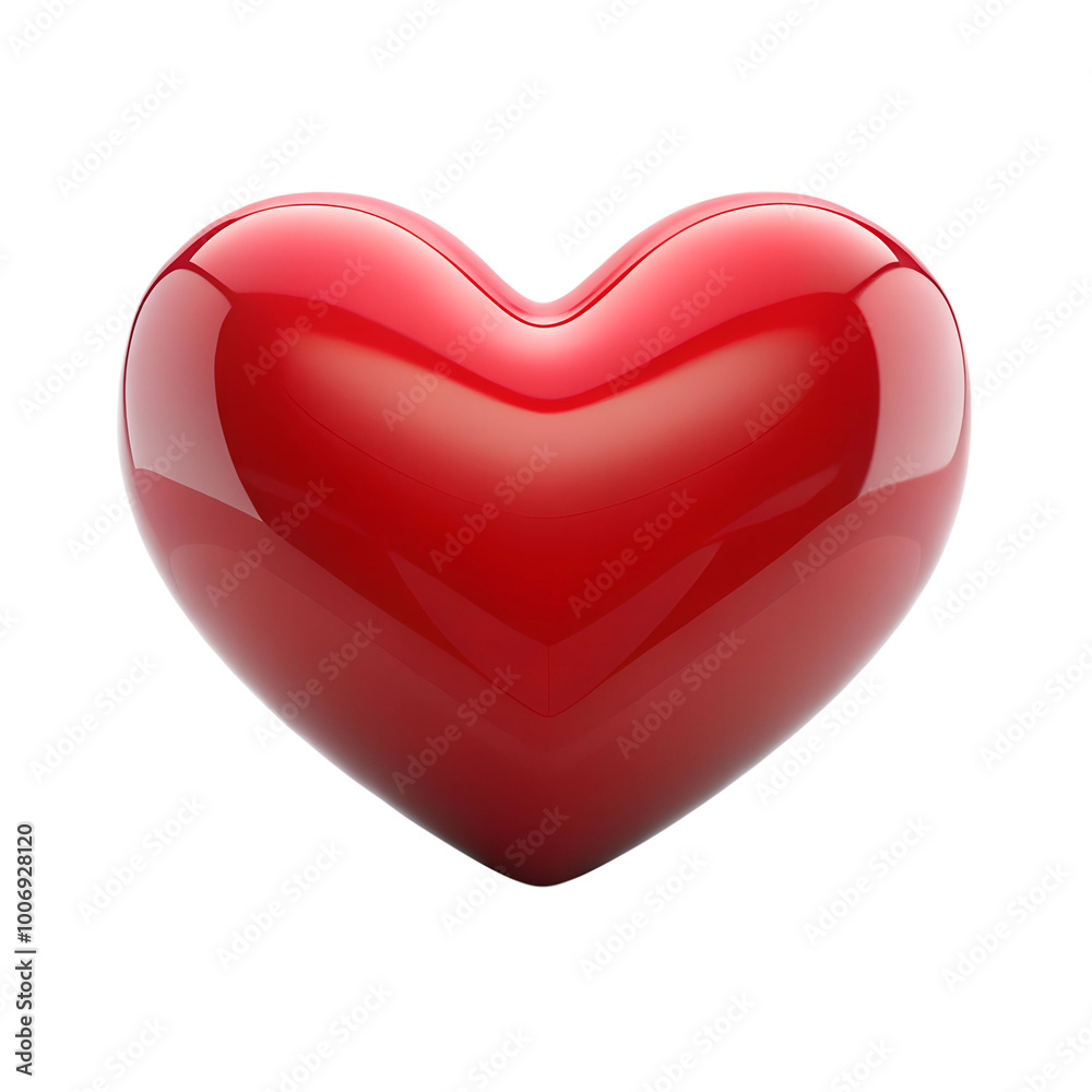 red heart isolated on white red heart isolated on white